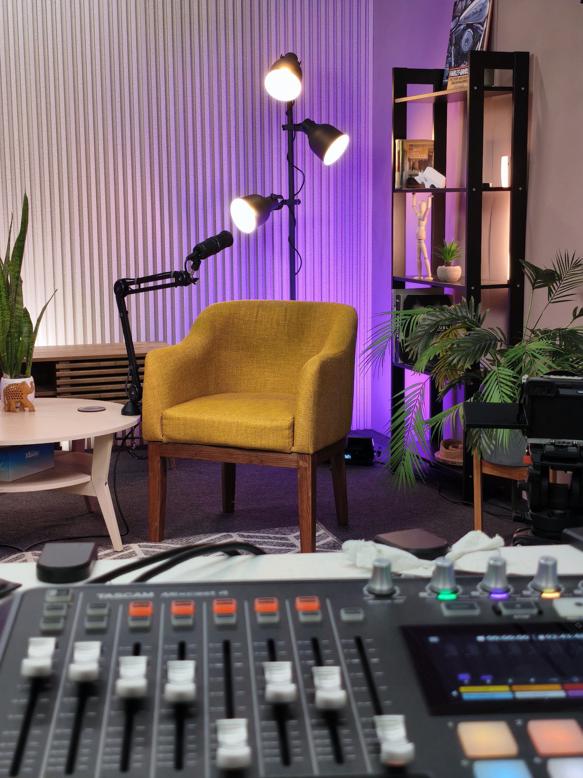 Consola producción podcast